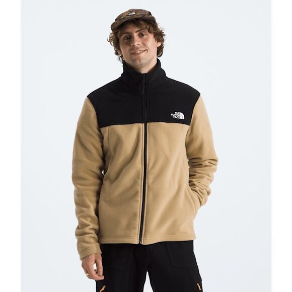 The North Face Unisex Retro Colorblock Zip-up Glacier Fleece Jacket Moab Black M - Picture 1 of 16
